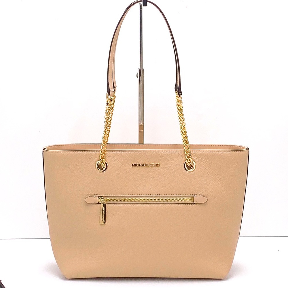 Michael Kors Medium Front Pocket Shoulder Chain Tote & LG Multifunctional Wallet - Picture 12 of 16